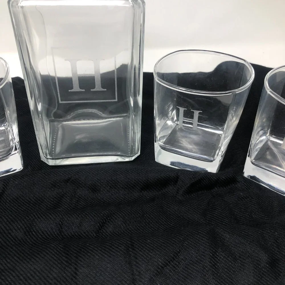 *H* Cathy's Concepts 5pc Monogrammed Decanter Set